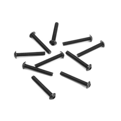 Vis à tête cylindrique Tekno M3x20mm (noires, 10 pièces) - TKR1409