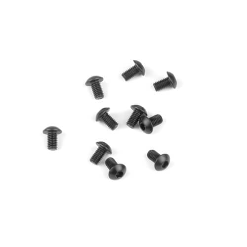 TKR1420 – Vis à tête cylindrique bombée M3x5mm (noires, 10 pièces)