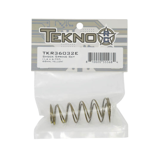 Shock Spring Set (1.4 x 6.75T, 68mm, YELLOW) - TKR36032E