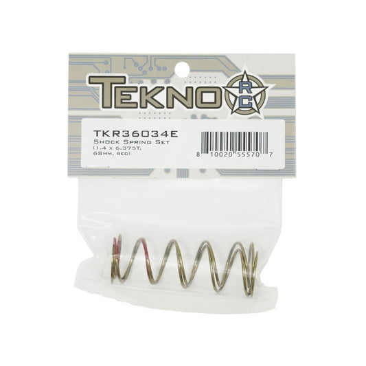 Shock Spring Set (1.4 x 6.375T, 68mm, RED) - TKR36034E