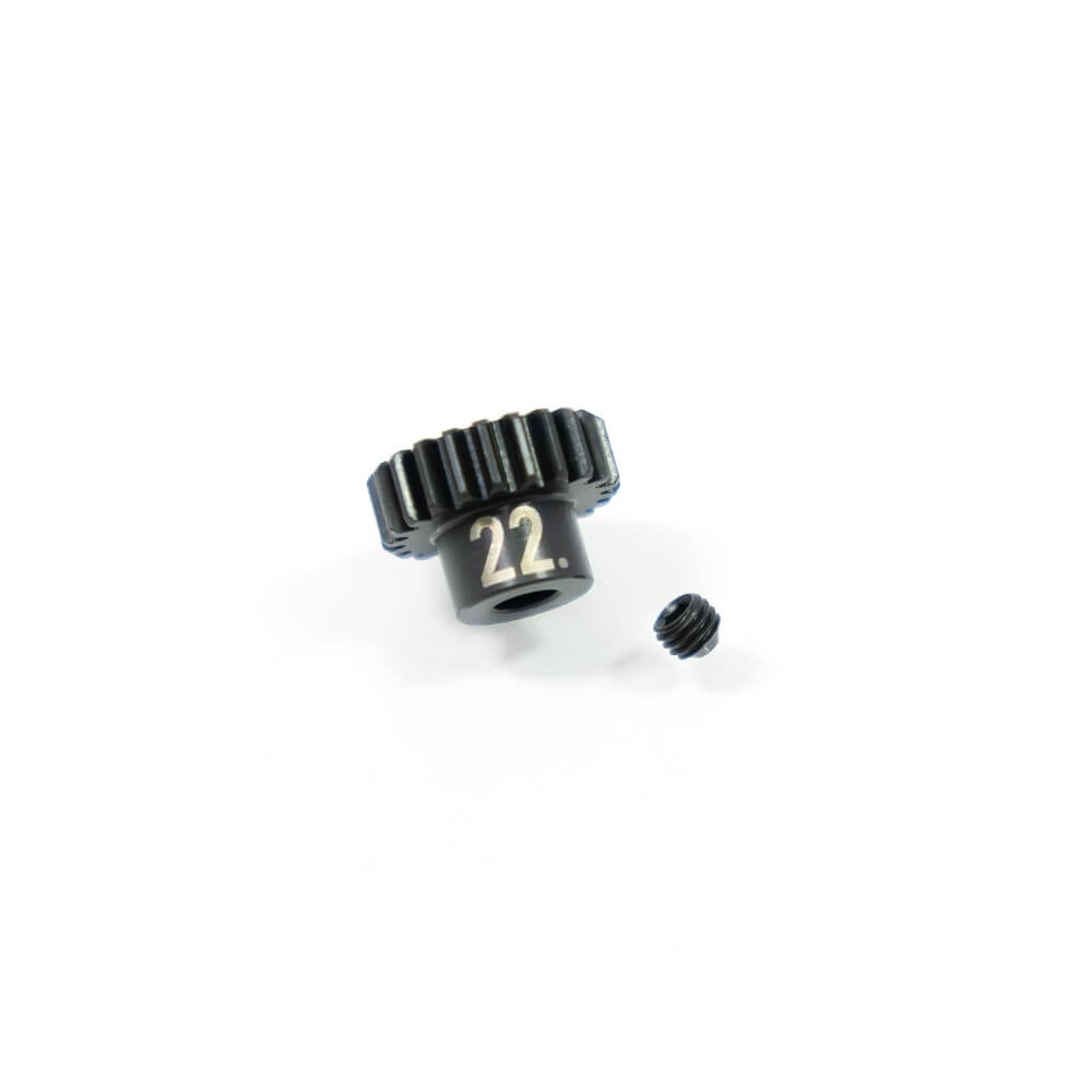 Pignon Tekno 5 mm alésage MOD 0.8 (32 pas) (22 dents, trempé, gravé) - TKR4282