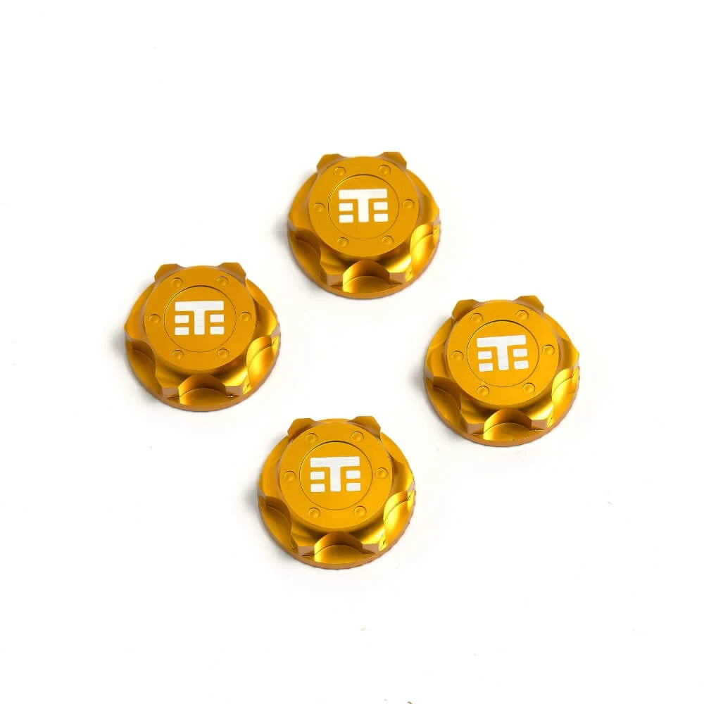Écrous de roue (logo T, 17mm, dentelés, M12x1.0, 4 pièces)
