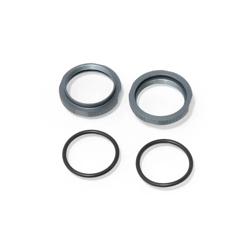 Tekno Shock Adjustment Nuts (aluminum, 2pcs)