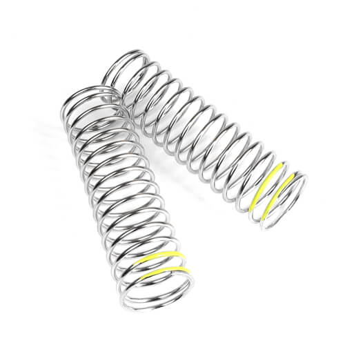 Jeu de ressorts d'amortisseur Tekno LF (arrière, 1,5x12,5, 2,56 lb/po, 70 mm, jaune) - TKR6115