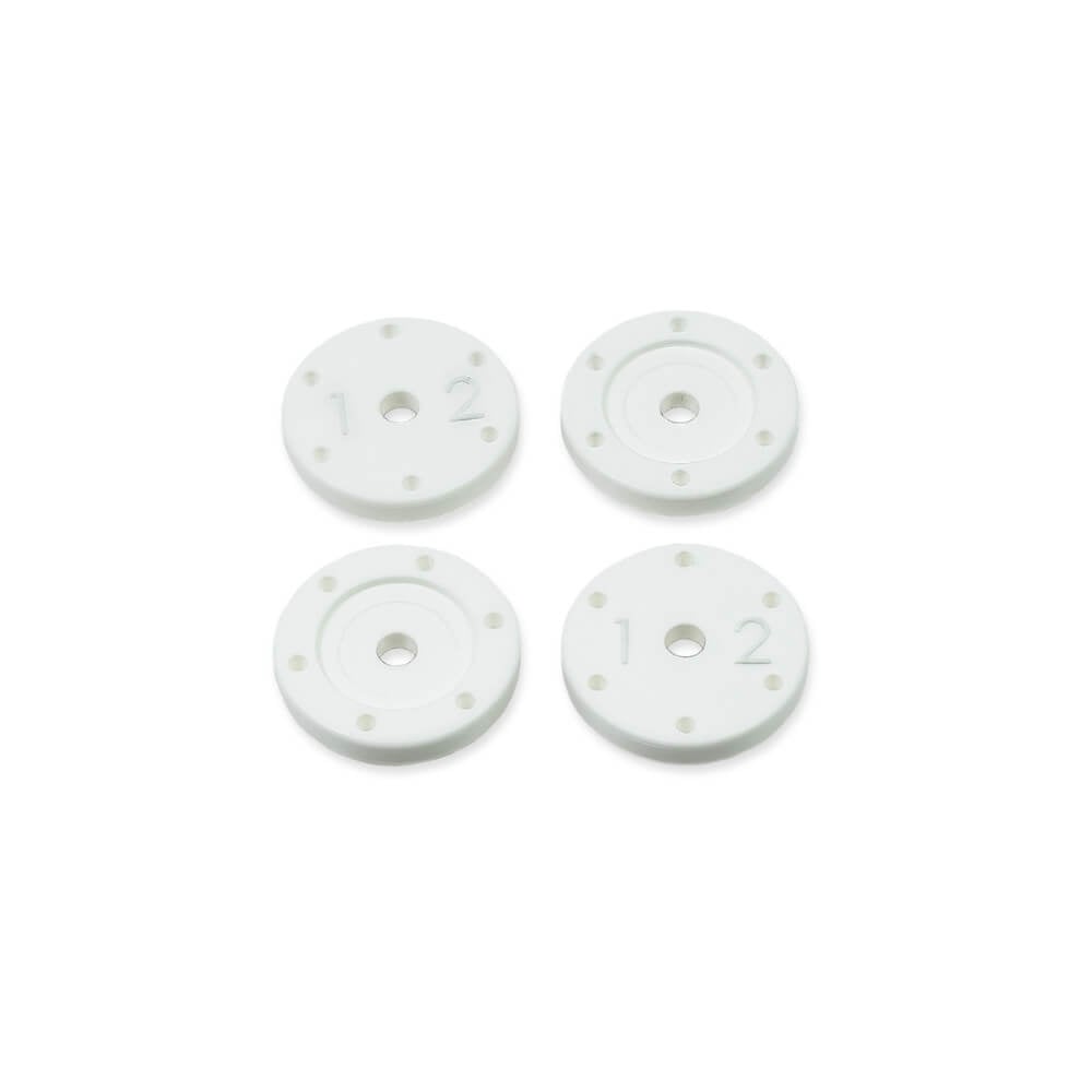 Kit de pistons Tekno Shock (plat/plat, tous les amortisseurs de 16mm, 6x1.2, 4 pièces) - TKR6136