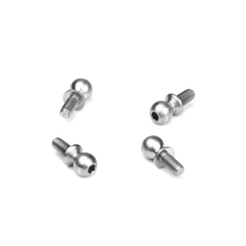 Rotule Tekno (5.5mm, col court, filetage 6mm, 4pcs) - TKR6206