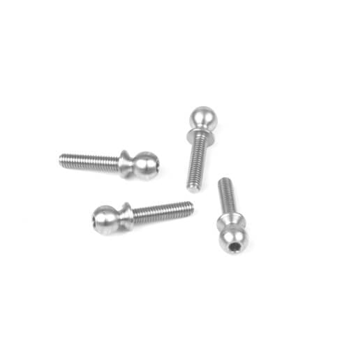 Tekno Chape à Rotule (5.5mm, col court, filetage 12mm, 4pcs) - TKR6212