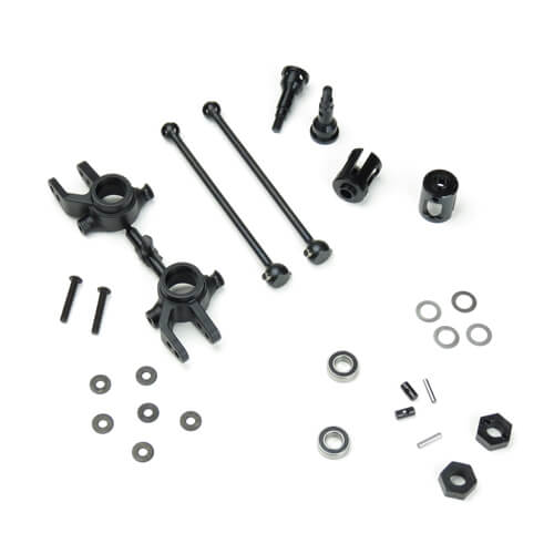 Arbres de transmission et blocs de direction Tekno M6 pour Slash 4x4 (avant, 6 mm) - TKR6851X
