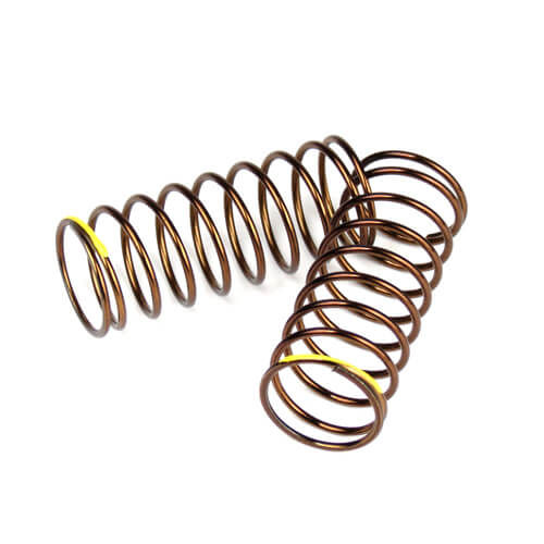 Jeu de ressorts d'amortisseur Tekno (avant, 1,4x9,375, 4,00lb/in, 50mm, jaune) - TKR7235