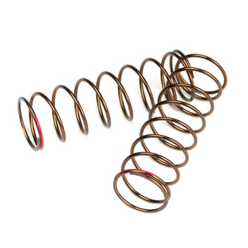 Jeu de ressorts d'amortisseur Tekno (arrière, 1.3x8.875, 3.22lb/in, 63mm, rouge) - TKR7247