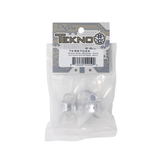 Shock Caps (polished 7075, emulsion/vented/standard, 2pcs) - TKR8702X