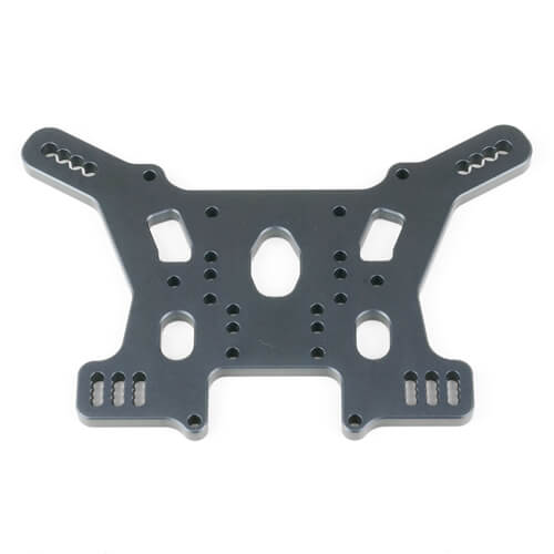Tekno Shock Tower (rear, 7075 CNC, Gun Metal Anodized, ET/NT48 2.0) - TKR9429
