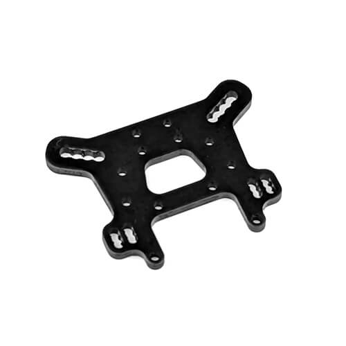 Tekno Shock Tower (front, 7075, black anodized, MT/SCT410 2.0) - TKR9568