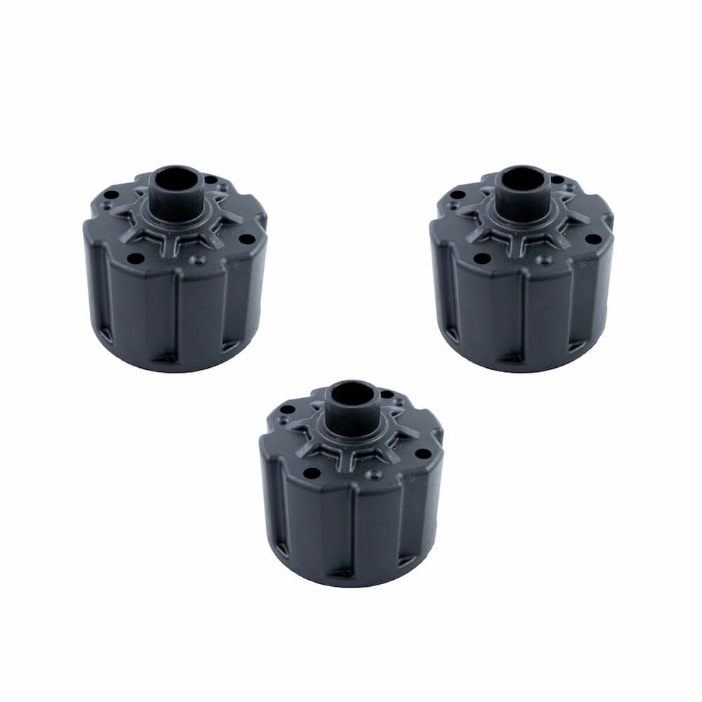 Boîtier de différentiel Tekno (av/cen/arr, composite, compatible TKR5150/B, 3 pcs) - TKR5113B