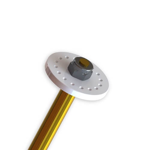 Tekno Shock Piston Blanks (CNC, flat/flat, 16 holes) - TKR6163
