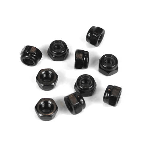 Écrous frein Tekno M4 (noir, 10 pcs) - TKR1202