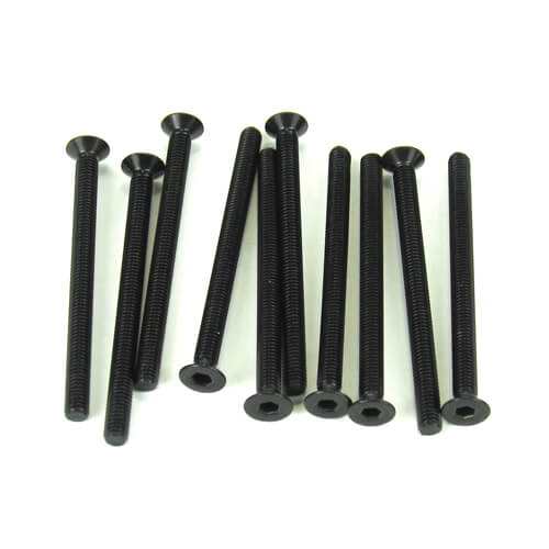 Vis à tête plate Tekno M3x40mm (noir, 10 pcs) - TKR1333