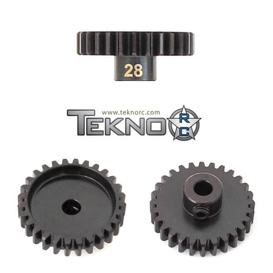 Pignon Tekno M5 (28 dents, MOD1, alésage 5mm, vis de réglage M5) - TKR4188