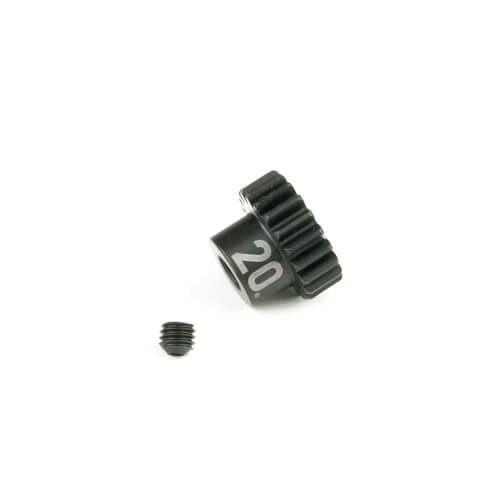 Pignon Tekno 5MM Alésage MOD 0.8 (20T, acier trempé, gravé) - TKR4280