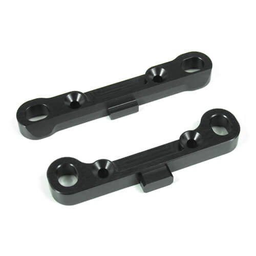 Entretoises de charnière réglables Tekno (arrière, CNC 7075, anodisé gris métallisé) - TKR5013