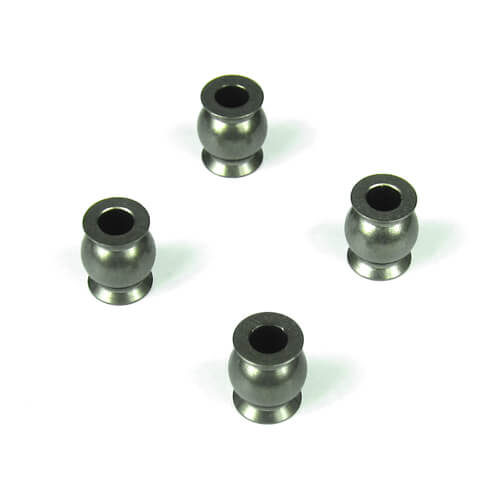 Tekno Pivot Balls (6.8mm, flanged, outer camber, aluminum, 4pcs, EB48) - TKR5053A