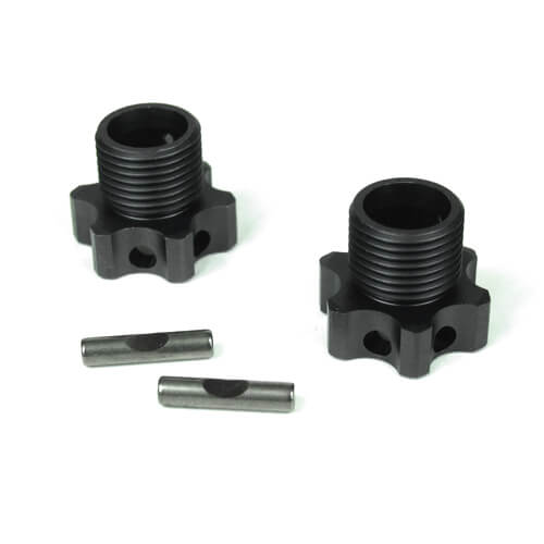 Moyeux de roue Tekno (aluminium, allégés, déport 2 mm, avec goupilles, 2 pièces, EB48) - TKR5071C