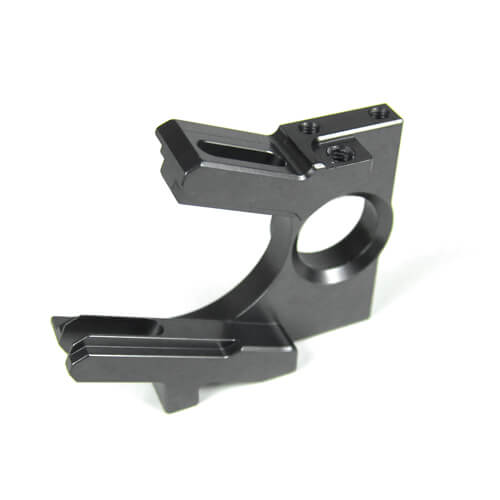 Support moteur différentiel Tekno Center (7075, anodisé gun metal, allégé) - TKR5210X