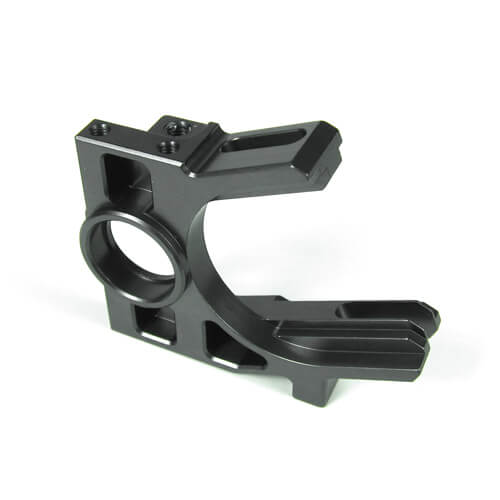 Support moteur différentiel Tekno Center (7075, anodisé gun metal, allégé) - TKR5210X