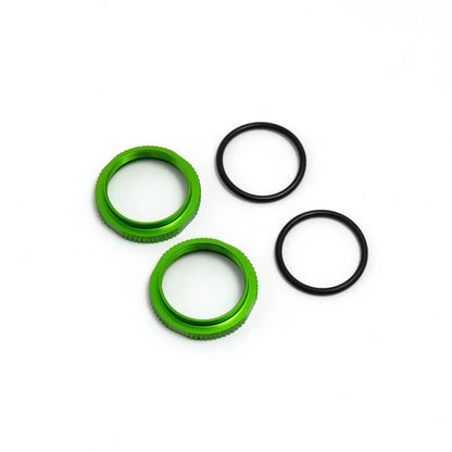 Tekno Shock Adjustment Nuts (aluminum, 2pcs)