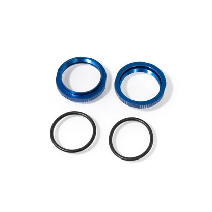 Tekno Shock Adjustment Nuts (aluminum, 2pcs)