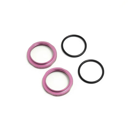 Tekno Shock Adjustment Nuts (aluminum, 2pcs)