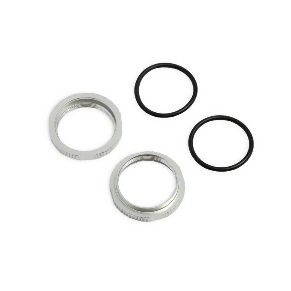 Tekno Shock Adjustment Nuts (aluminum, 2pcs)