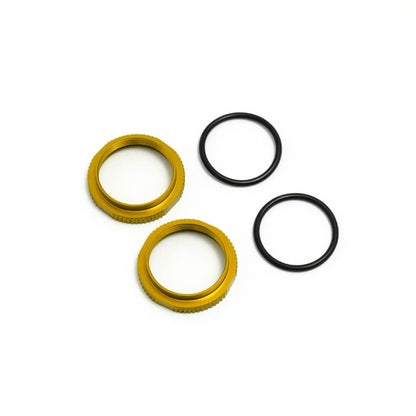 Tekno Shock Adjustment Nuts (aluminum, 2pcs)