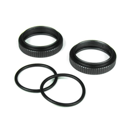 Tekno Shock Adjustment Nuts (aluminum, 2pcs)