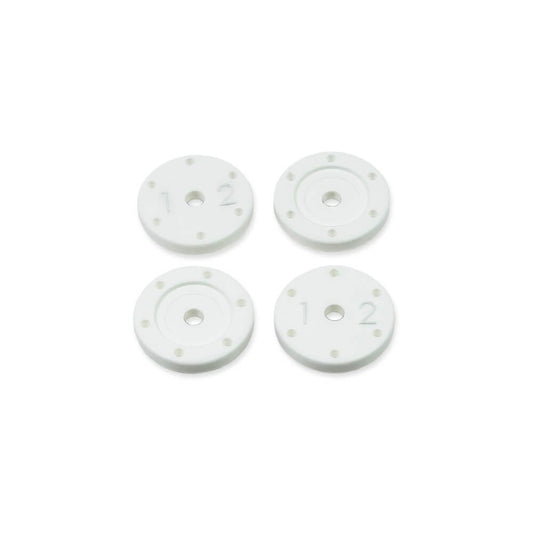Tekno Shock Piston Set (flat/flat, all 16mm shocks, 6x1.2, 4pcs) - TKR6136