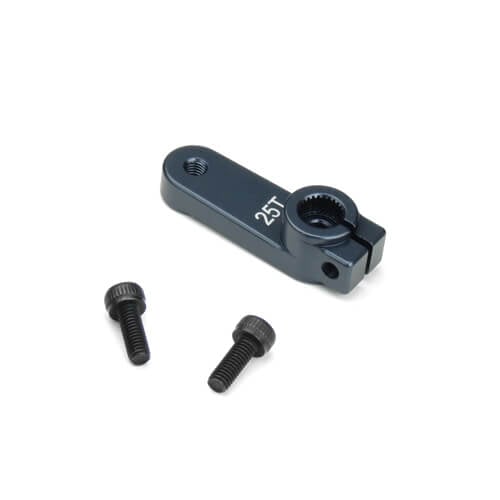 Palonnier de servo en aluminium Tekno (25T, standard, profil bas, pince M3, EB410) - TKR6563A