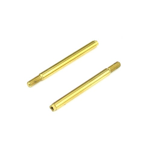 Axes d'amortisseur Tekno Shock (avant, acier, revêtement TiNi, EB410, 2 pièces) - TKR6703T