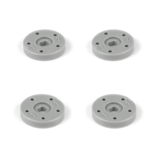 Jeu de pistons Tekno Shock (5x1.1, 5x1.2, plat/plat, 13 mm, 4 pièces) - TKR6705E
