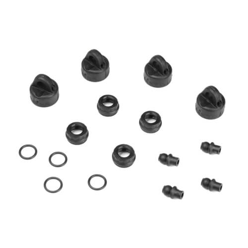 Kit coupelle et bague d'amortisseur Tekno Shock (4 pièces de chaque, EB410) - TKR6712