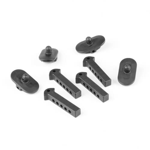 Jeu de supports de carrosserie Tekno (pivotants, 4 pcs) - TKR7798