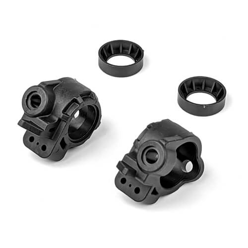 Tekno Adjustable Ackerman Spindles (-2mm, EB/NB 2.1, requires TKR9057B) - TKR9141B